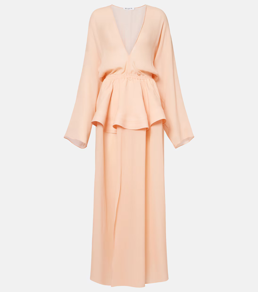 Peplum georgette maxi dress | Mytheresa (US/CA)