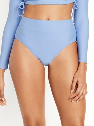 High-Waisted French-Cut Swim Bottoms for Women | Old Navy (CA)