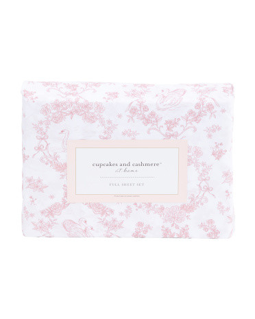 Swan Toile Sheet Set | TJ Maxx