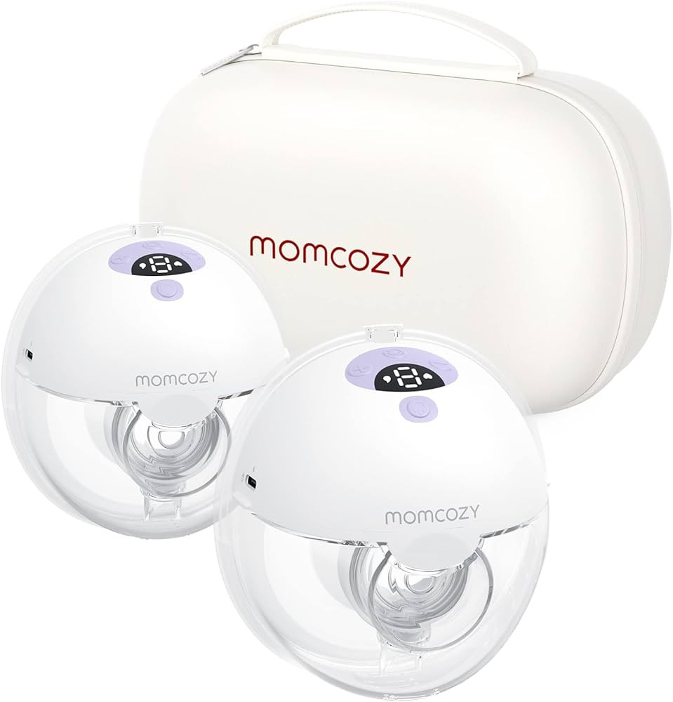 Momcozy M5 Hands Free Breast Pump, Double Wearable Breast Pump of Baby Mouth Double-Sealed Flange... | Amazon (US)
