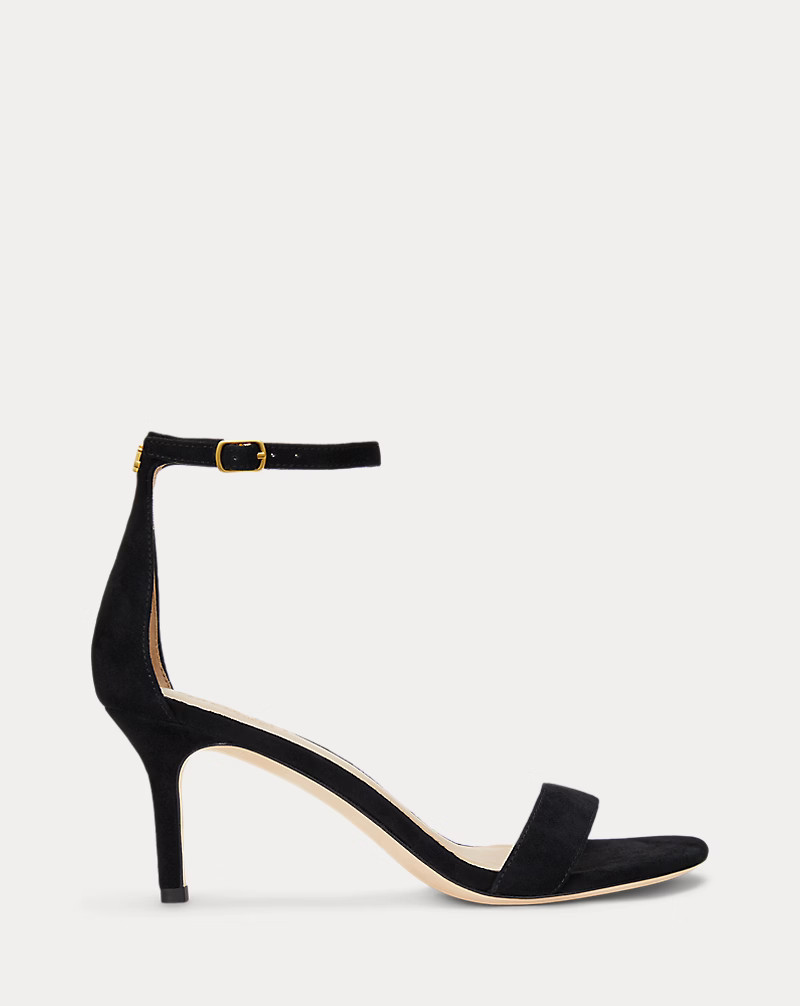 Allie Mid-Heel Suede Sandal | Ralph Lauren (UK)