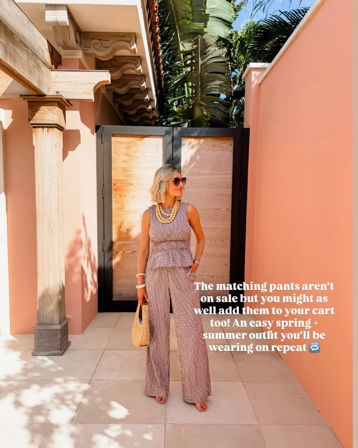 The perfect matching set for spring! Love that this can be dressed up or down! The top is 25% off today! Wearing S. 

Loverly Grey, Target find, Target fashion, vacation outfit ideas, spring fashion, spring outfit ideas, matching set, sale alert 

#LTKSaleAlert #LTKspring #LTKootd