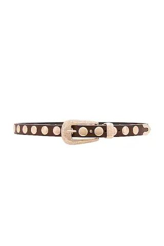 petit moments Phoenix Belt With Disc Studs in Brown & Gold from Revolve.com | Revolve Clothing (Global)