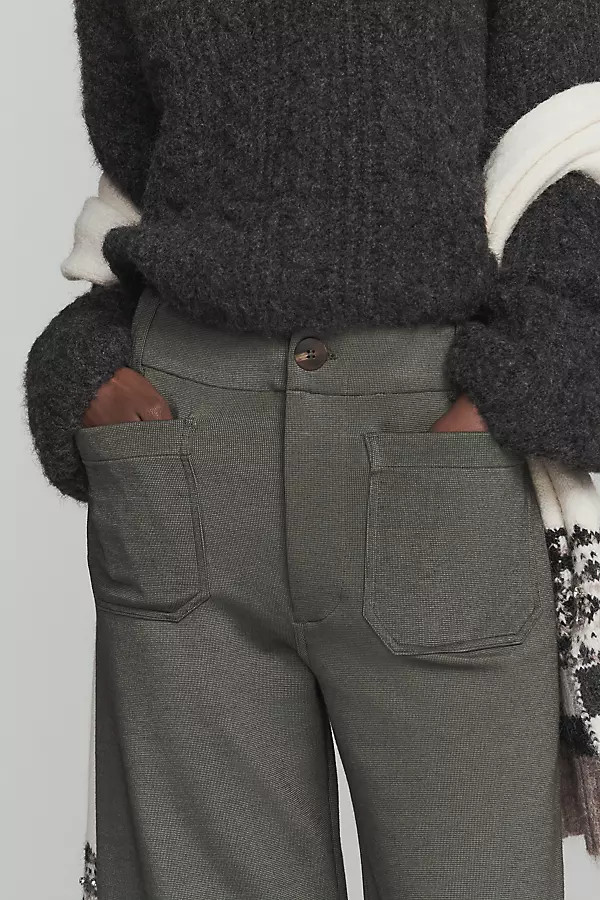 The Colette Knit Crop Wide-Leg Pants by Maeve | Anthropologie (US)