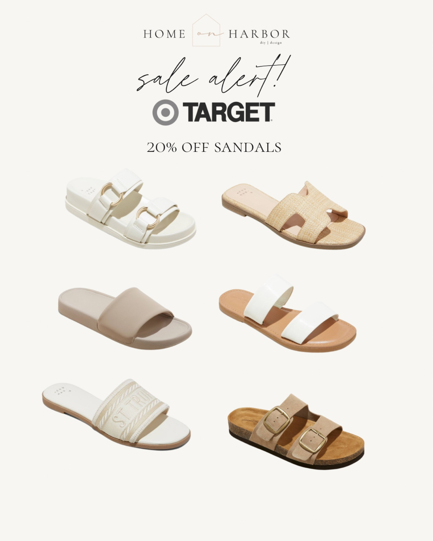 20% off sandals just in time for the official start of summer! 

#targetfashion 

#LTKSeasonal #LTKSaleAlert #LTKShoeCrush