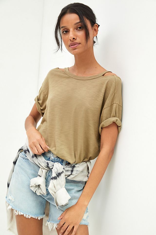 Classic Cut-Out Tee | Anthropologie (US)