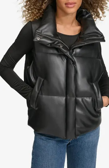 Levi's® Faux Leather Puffer Vest | Nordstrom | Nordstrom