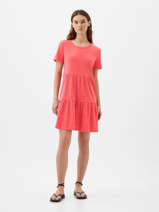 ForeverSoft Relaxed Tiered Mini Dress | Gap Factory
