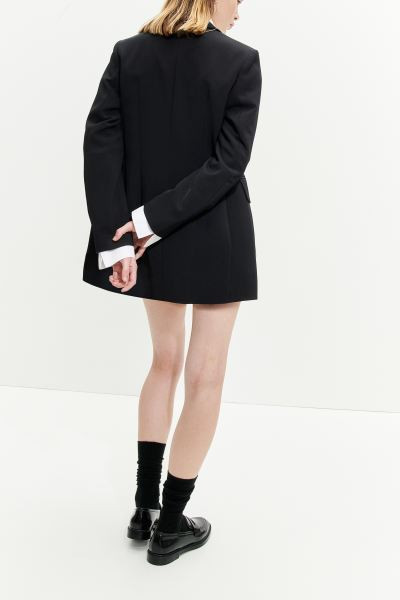 Double-breasted Blazer - Black - Ladies | H&M US | H&M (US + CA)