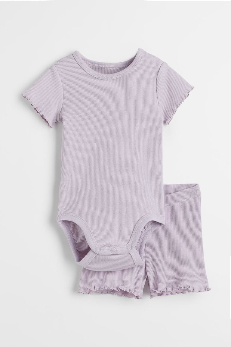 Ribbed Cotton Set | H&M (US + CA)