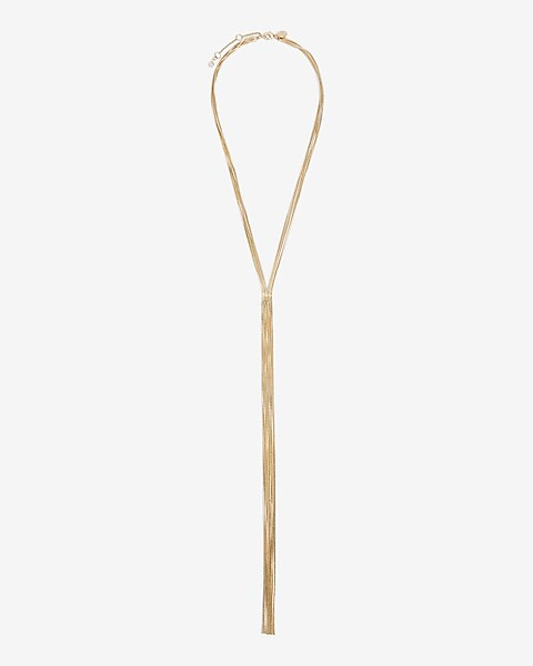 Fringe Y Necklace | Express