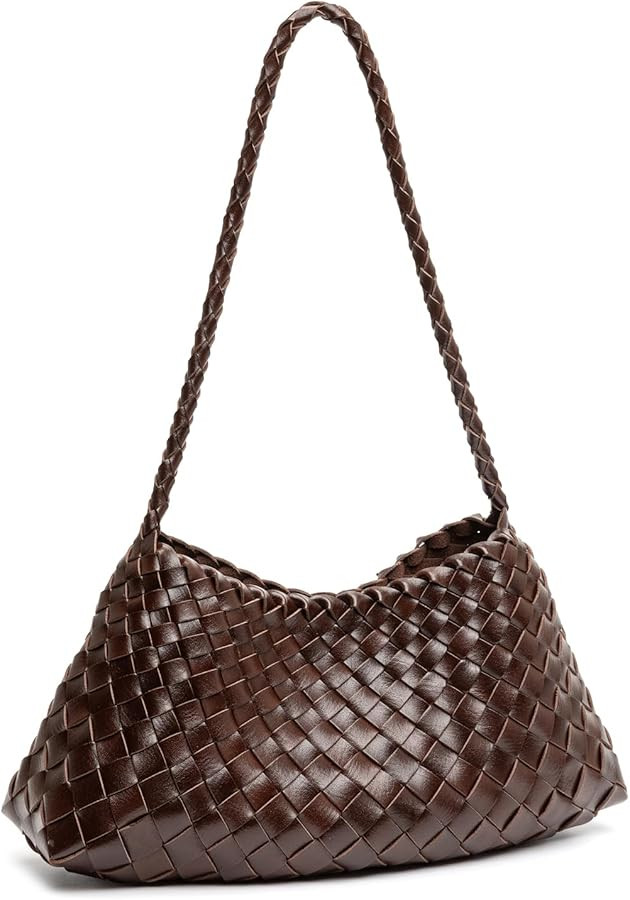 Woven Underarm Hobo Shoulder Bag Small Purse Trendy Handbag for Women | Amazon (US)
