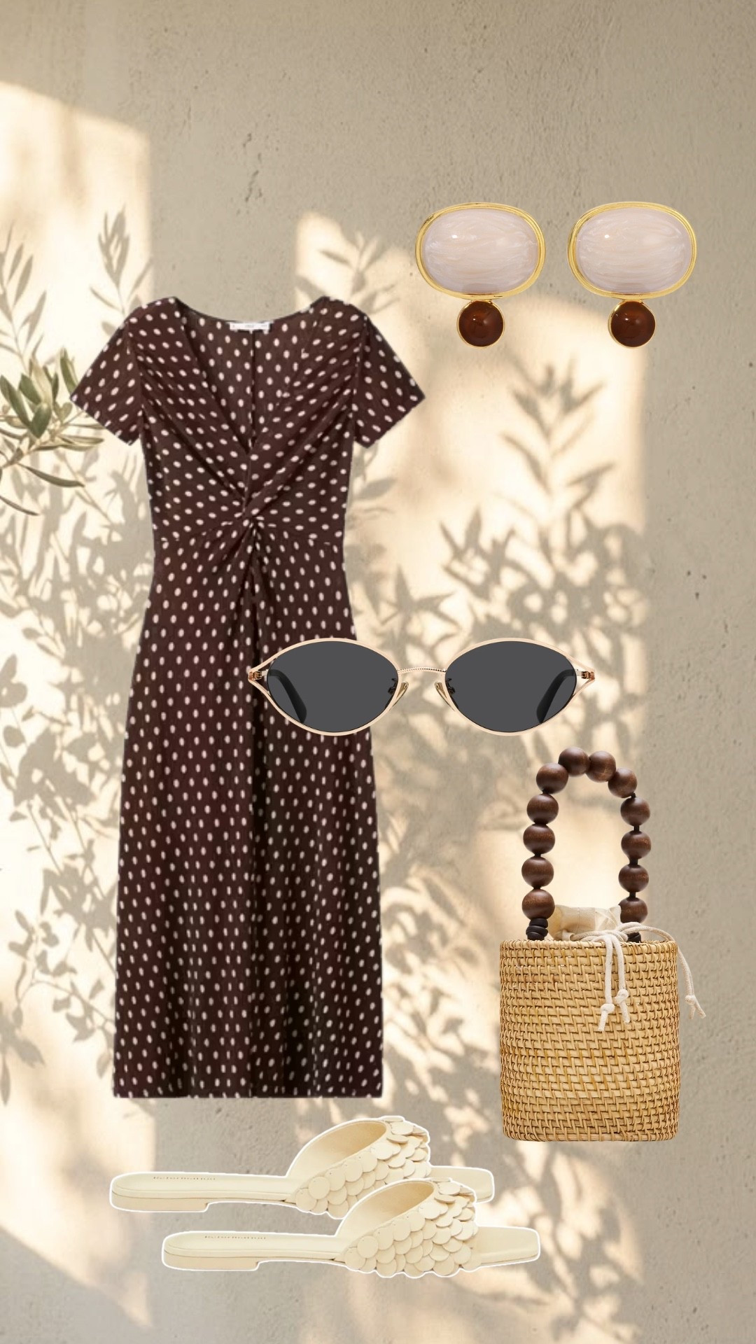 How I would style brown polka-dots🤎 paired with chic sunnies and jewelry and a raffia bag and fun shoes!

#LTKootd #LTKSeasonal #LTKOver40