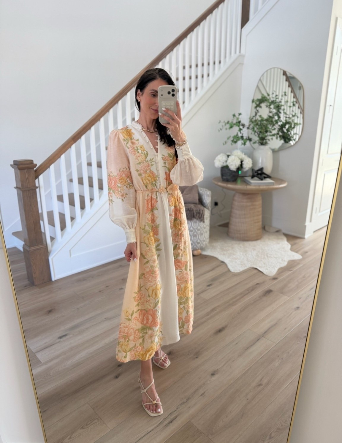 Such a beautiful spring maxi, the soft floral print and flowy fit make it feel so feminine and elevated. Perfect for Mother’s Day or any spring event when you want something easy but really pretty.

spring maxi dress, floral dress, feminine style, mothers day outfit, flowy dress, dressy spring outfit, chic neutral style, occasion dress, annabrstyle

#LTKSeasonal #LTKootd #LTKOver40