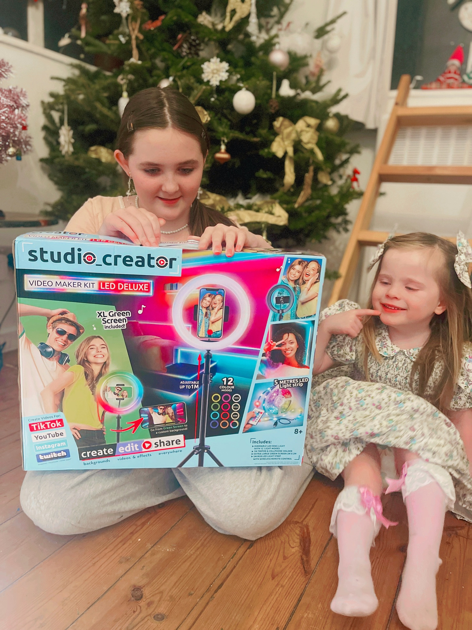 We’ve been having so much fun with this ! It’s the easiest ring light to set up and you have everything you need to create videos with all sorts of different backgrounds etc . Comes with led lights and the ring light has lots of different led colour settings! Green screen included ! 
Amazing!
#giftideas #christmasgifts #kidstoys #teengifts 

#LTKGiftGuide #LTKfamily #LTKkids
