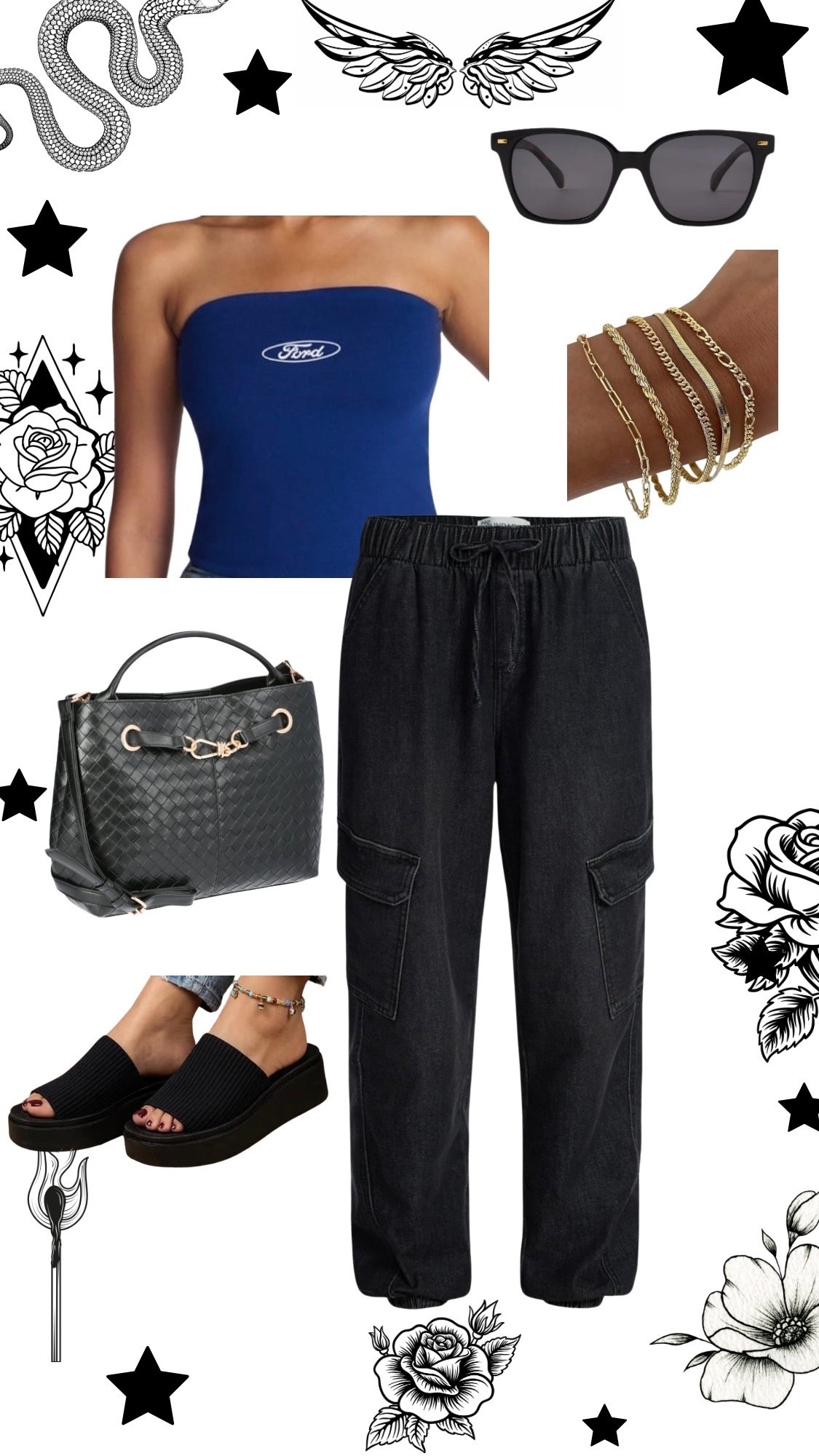 Sleeveless and cargo pants.

#LTKootd #LTKgrwm #LTKMidsize