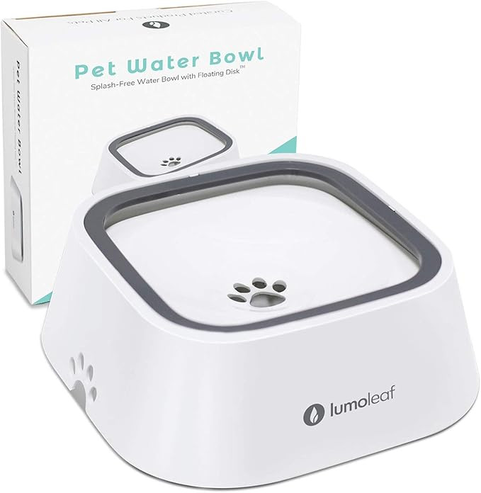 LumoLeaf Dog Water Bowl, Dog Bowl No-Spill Pet Water Bowl 35oz, Slow Water Feeder Dog Bowl, Vehic... | Amazon (US)