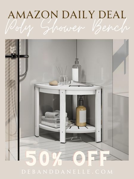This is a great addition to an open shower concept in your home. This poly shower bench can be used to hold and store your shower items and it can also be used as a seating surface. Best of all, it currently has a coupon for 50% off on Amazon! 

#LTKSaleAlert #LTKFindsUnder50 #LTKHome