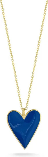 SPHERA MILANO 14K Gold Plated Sterling Silver Heart Pendant Necklace | Nordstromrack | Nordstrom Rack