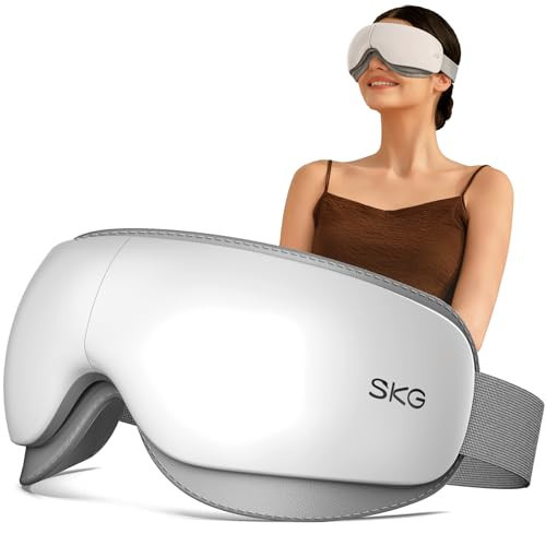 SKG Heated Eye Massager, Portable Eye Mask for Relax & Eye Strain Relief, Bluetooth Massaging Eye Massager Ideal for Mom, Dad, Women, Men | Amazon (US)