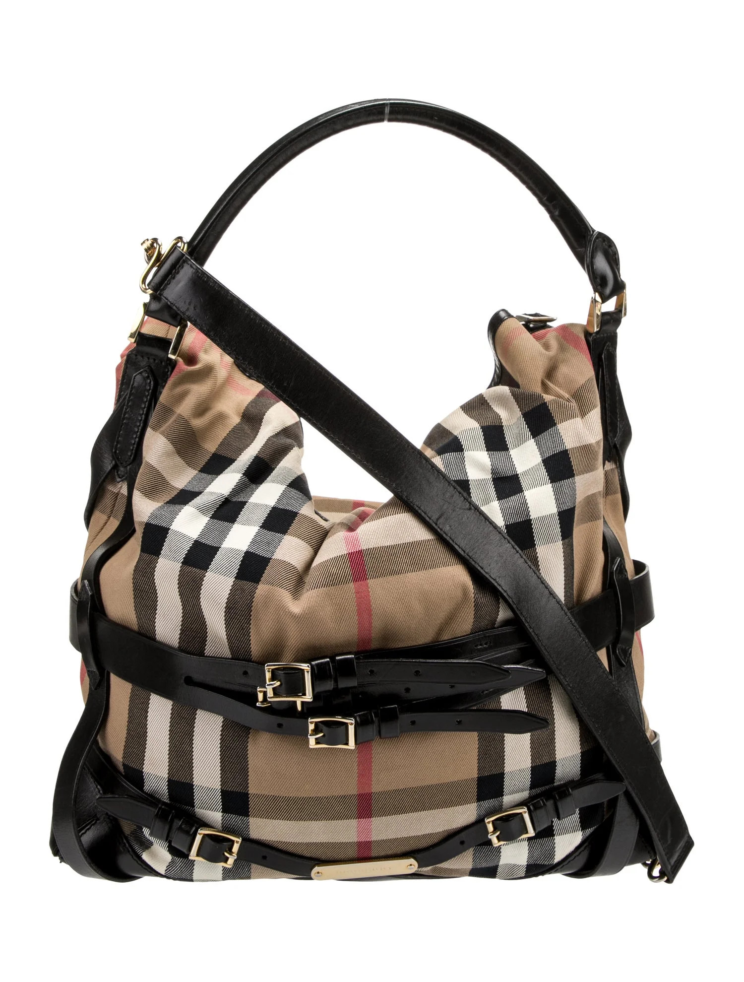 House Check Canvas Tote Bag | The RealReal