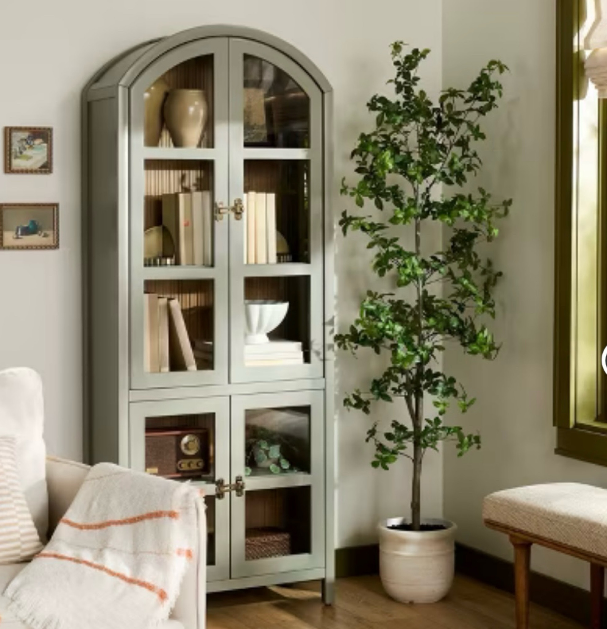 Amazing new sage green arched cabinet!  Home decor, living room decor, Hearth and Hand at Target 

#LTKHoliday #LTKHome #LTKSeasonal