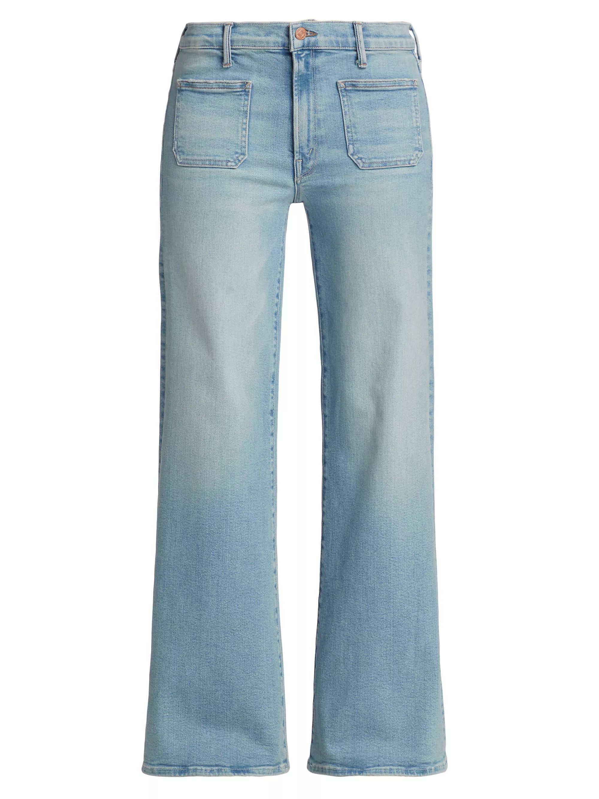 Patch Pocket Wide-Leg Jeans | Saks Fifth Avenue