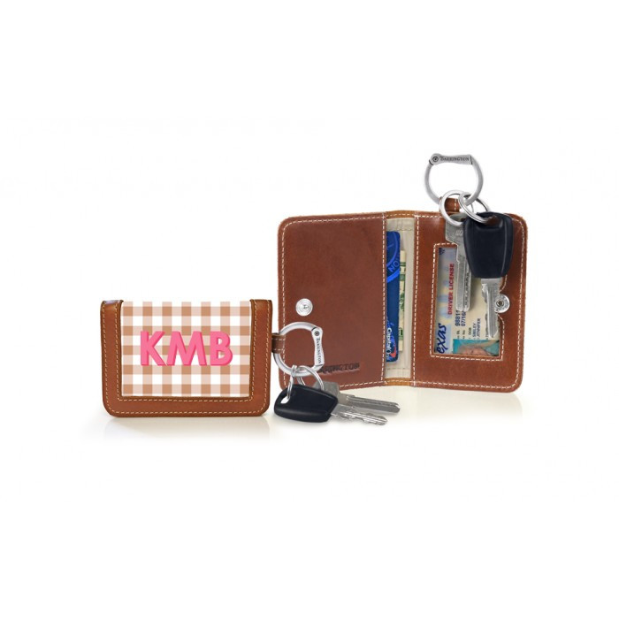 Kent Keyring Wallet - Monogram Stripe | Barrington Gifts