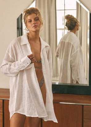 TULUM COVER UP - WHITE | Shop Tan Lines