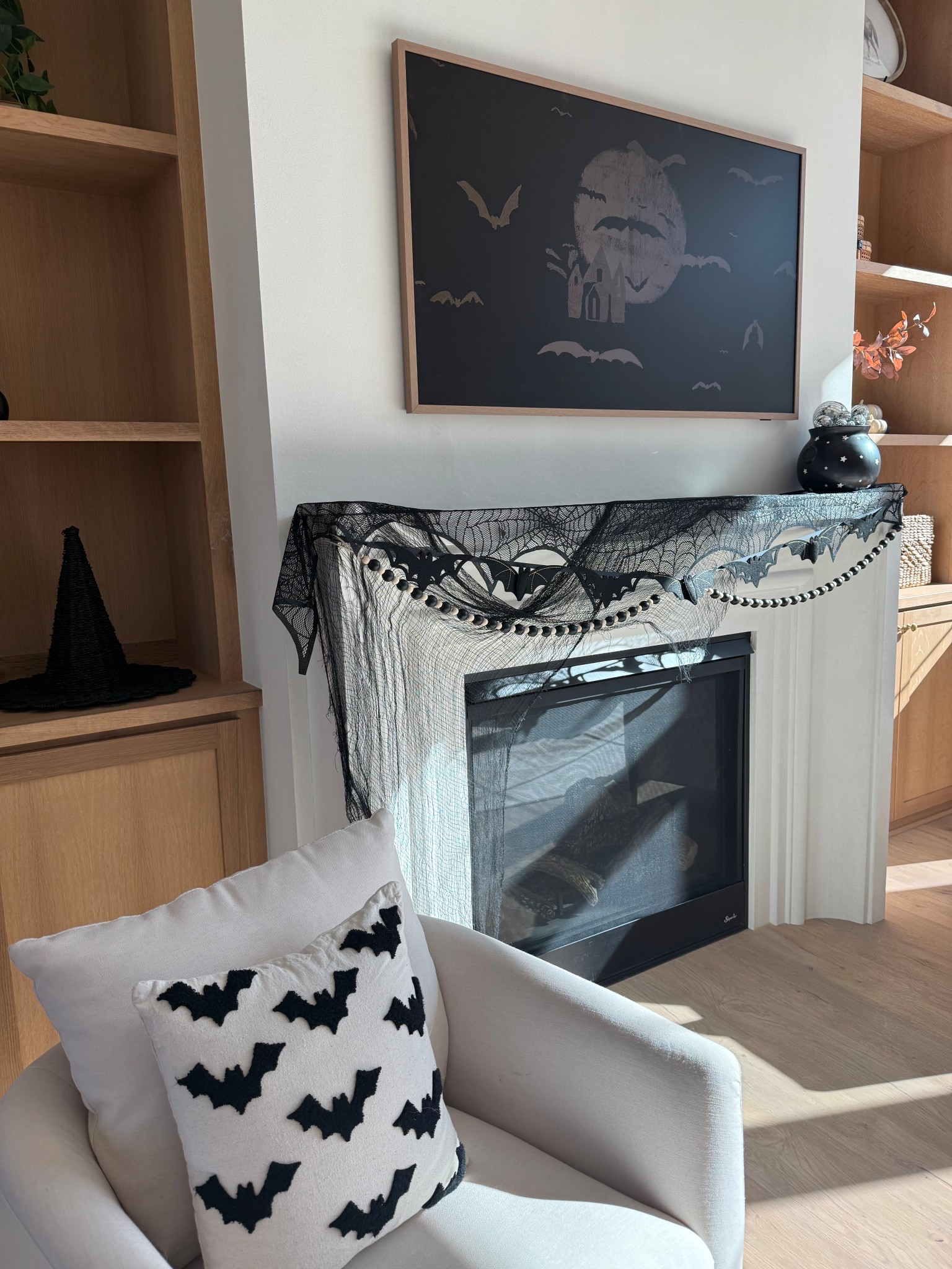 Spooky Halloween mantel vibes! 

#LTKHalloween #LTKSeasonal #LTKHome