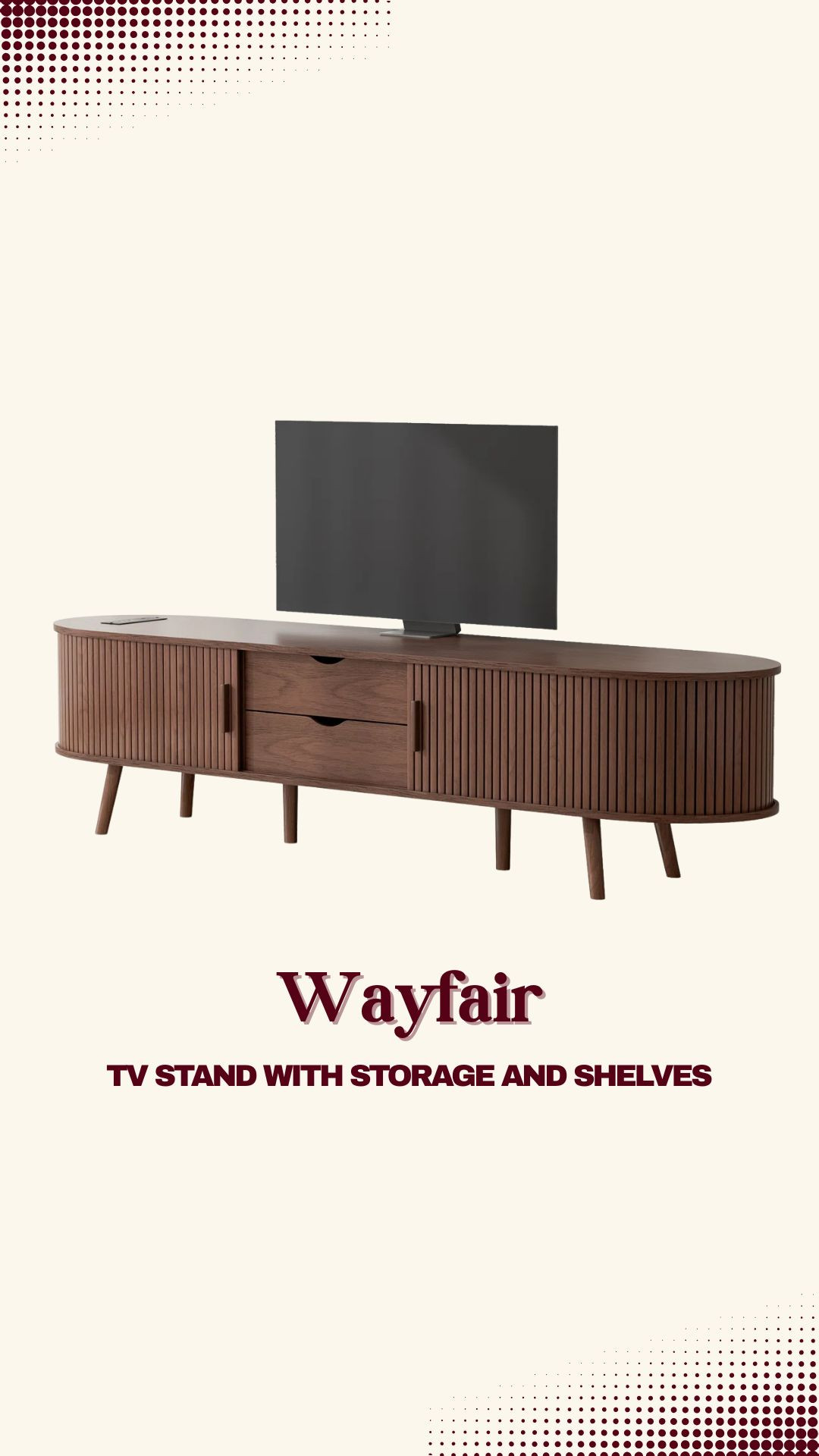 As I'm continuing to fill my new space, this tv stand has served as a beautiful but also functional piece of furniture. Wayfair has so many great options.  

 #LTKHome