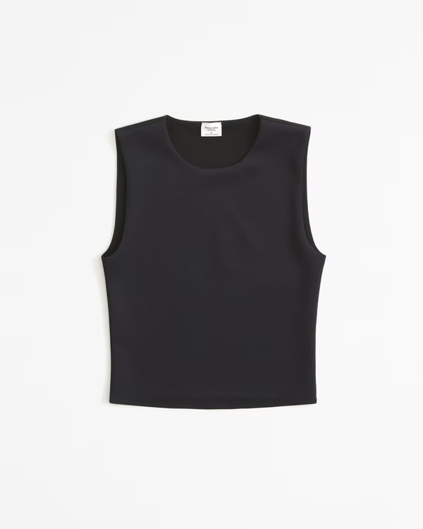 Sculpt Matte Crew Shell Top | Abercrombie & Fitch (US)