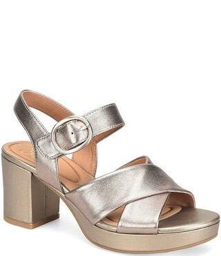 Lizzie Leather Platform Dress Sandals | Dillard's