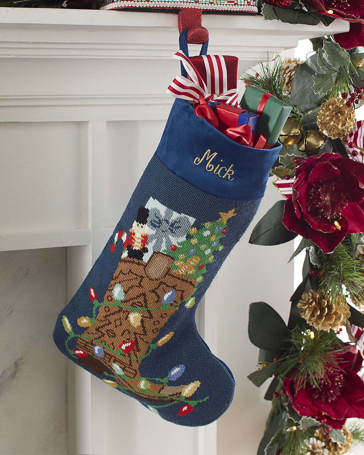 The Mickey" Christmas Stocking, Personalized | Neiman Marcus