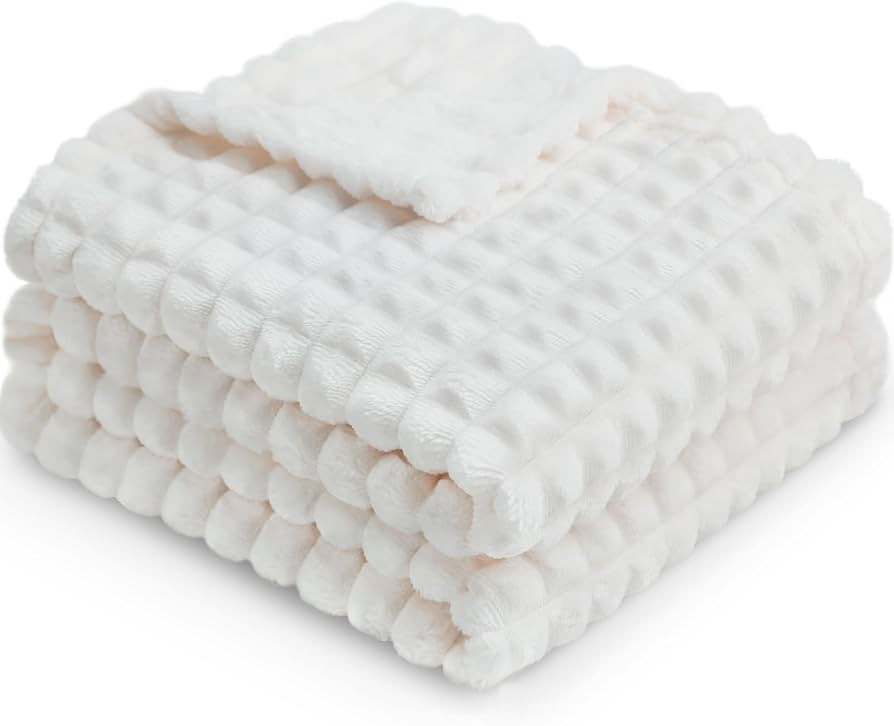 HOMRITAR Baby Blanket for Boys Girls Fleece Super Soft Plush Fuzzy Cozy Toddler Blanket with Squa... | Amazon (US)