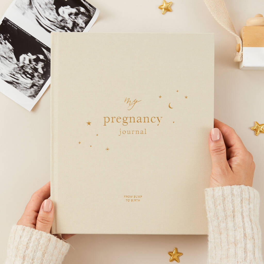 My Pregnancy Journal Pearl With Gilded Edges | Not On The High Street