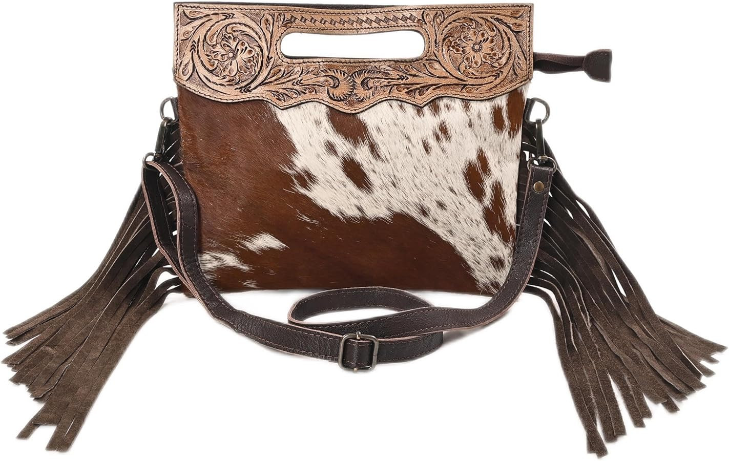 Merbaa Women Natural Cowhide Leather Crossbody Sling Bag With Adjustable Detachable Strap | Shoul... | Amazon (US)