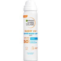 Garnier Ambre Solaire Over Makeup Super UV Protection Mist SPF50+ With Hyaluronic Acid And Vitamin E, 75ml | Look Fantastic (UK)