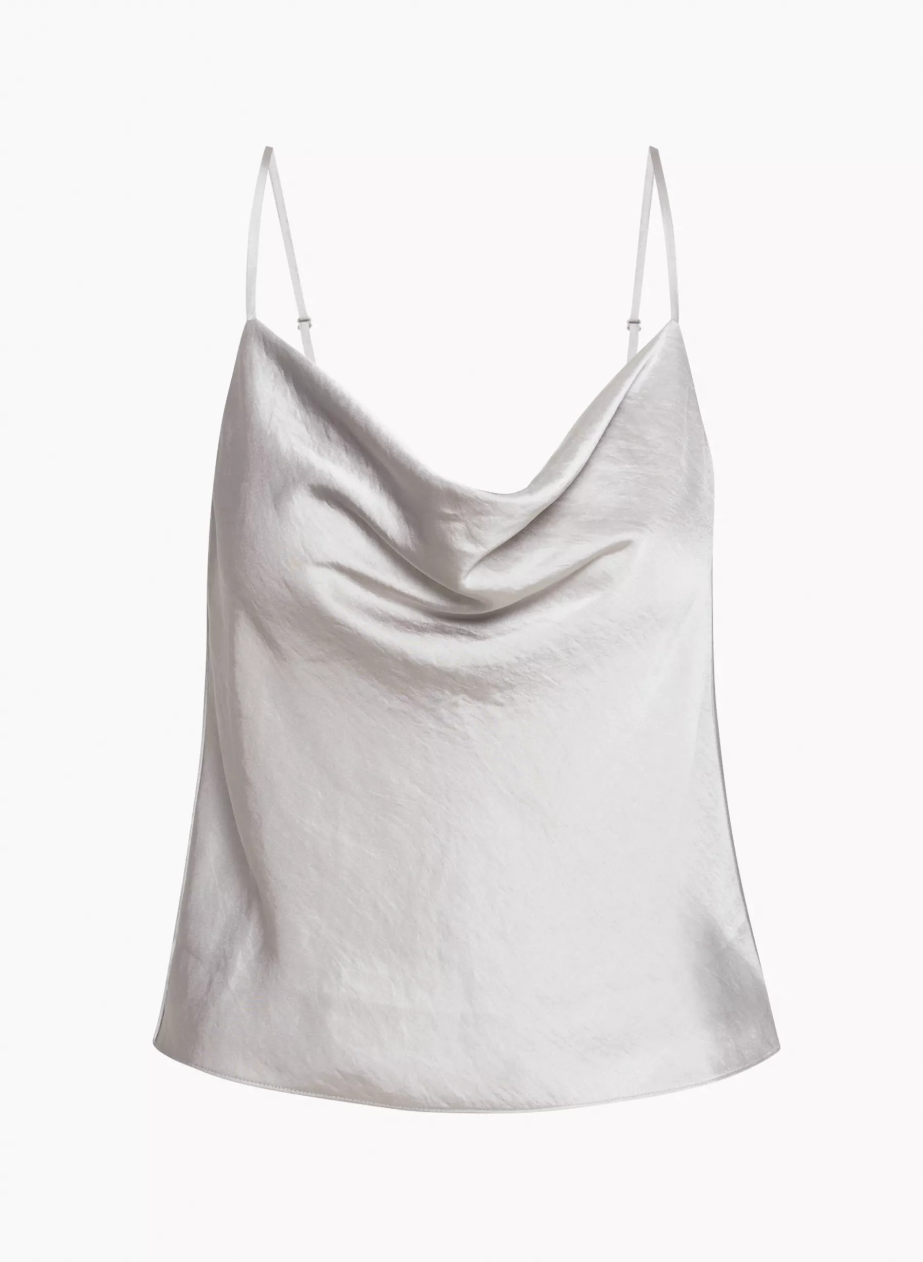 ONLY SATIN COWLNECK CAMISOLE | Aritzia