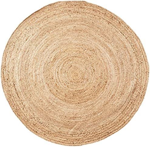 nuLOOM Rigo Hand Woven Farmhouse Jute Area Rug, 6' Round, Natural | Amazon (US)