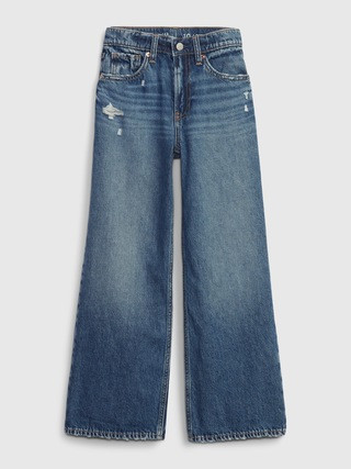 Kids Low Rise Stride Wide-Leg Jeans | Gap (US)