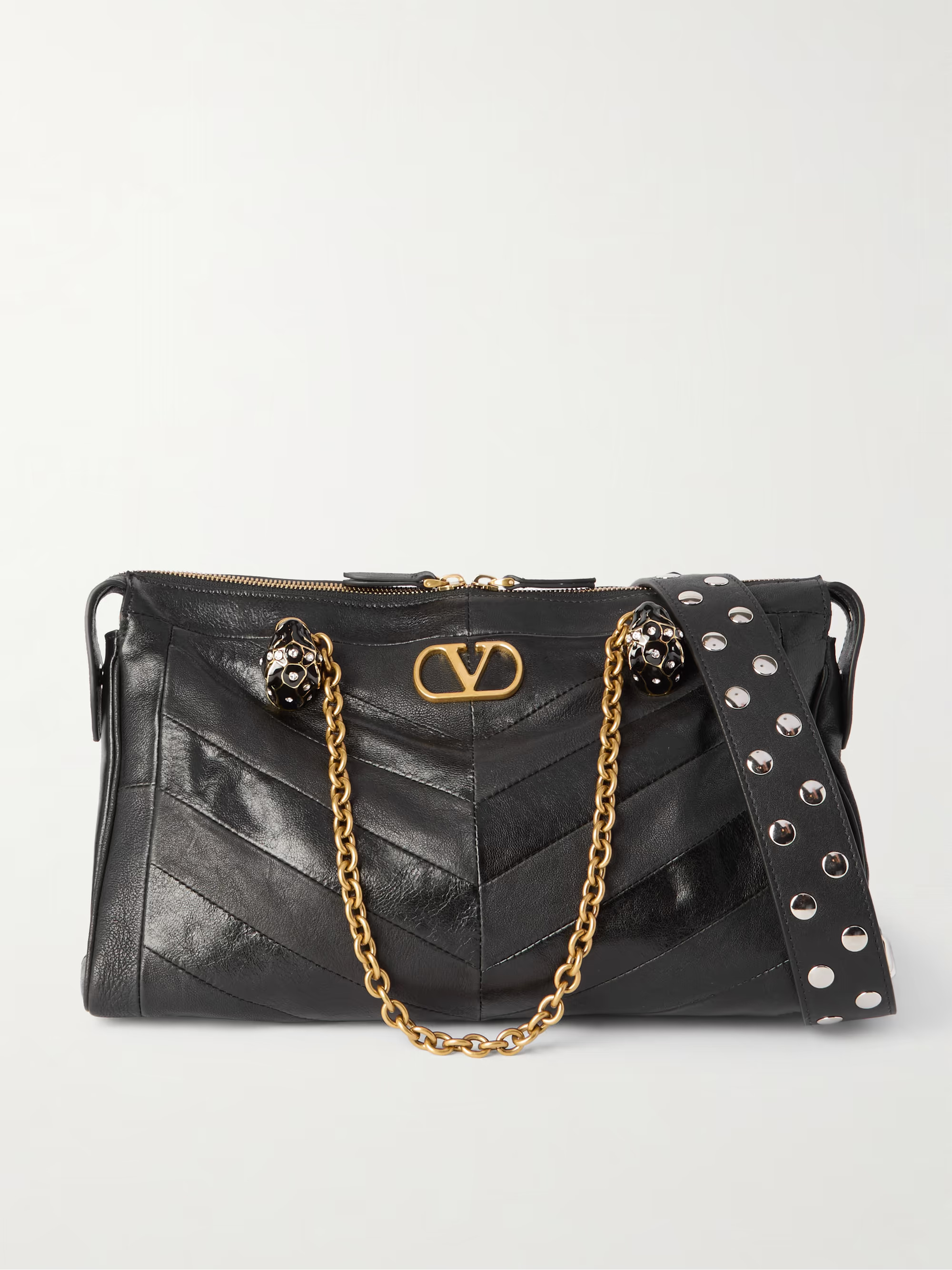 Growl medium embellished leather shoulder bag - black - One Size | NET-A-PORTER (UK & EU)