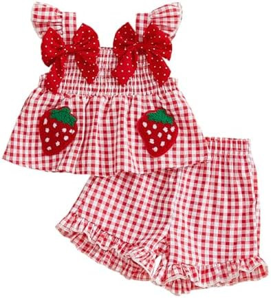 Toddler Baby Girl Halloween Clothes Fall Outfit Pumpkin Ghost Ruffle Tank Tops Plaid Shorts Set 6... | Amazon (US)