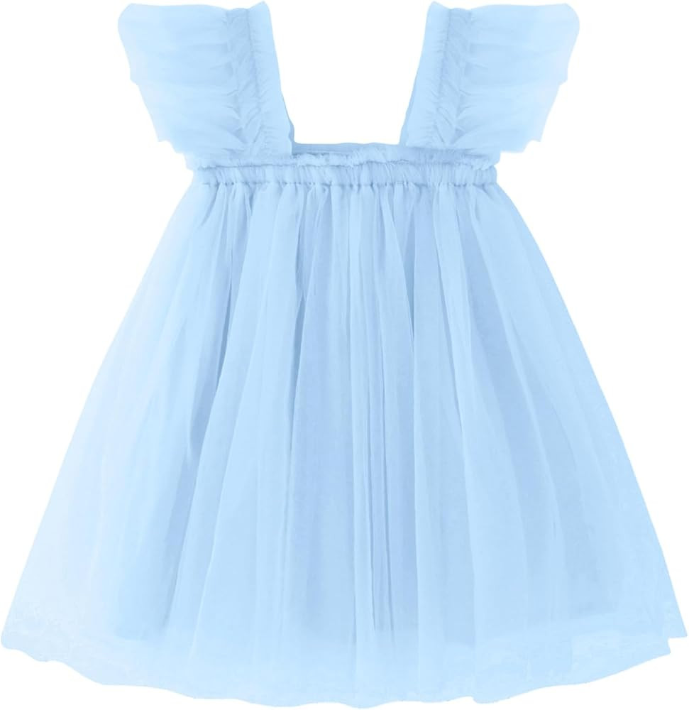 AGQT Baby Girls Tutu Dress Sleeveless Toddler Infant Tulle Tutu Layered Lace Mini Dresses Size 9M... | Amazon (US)