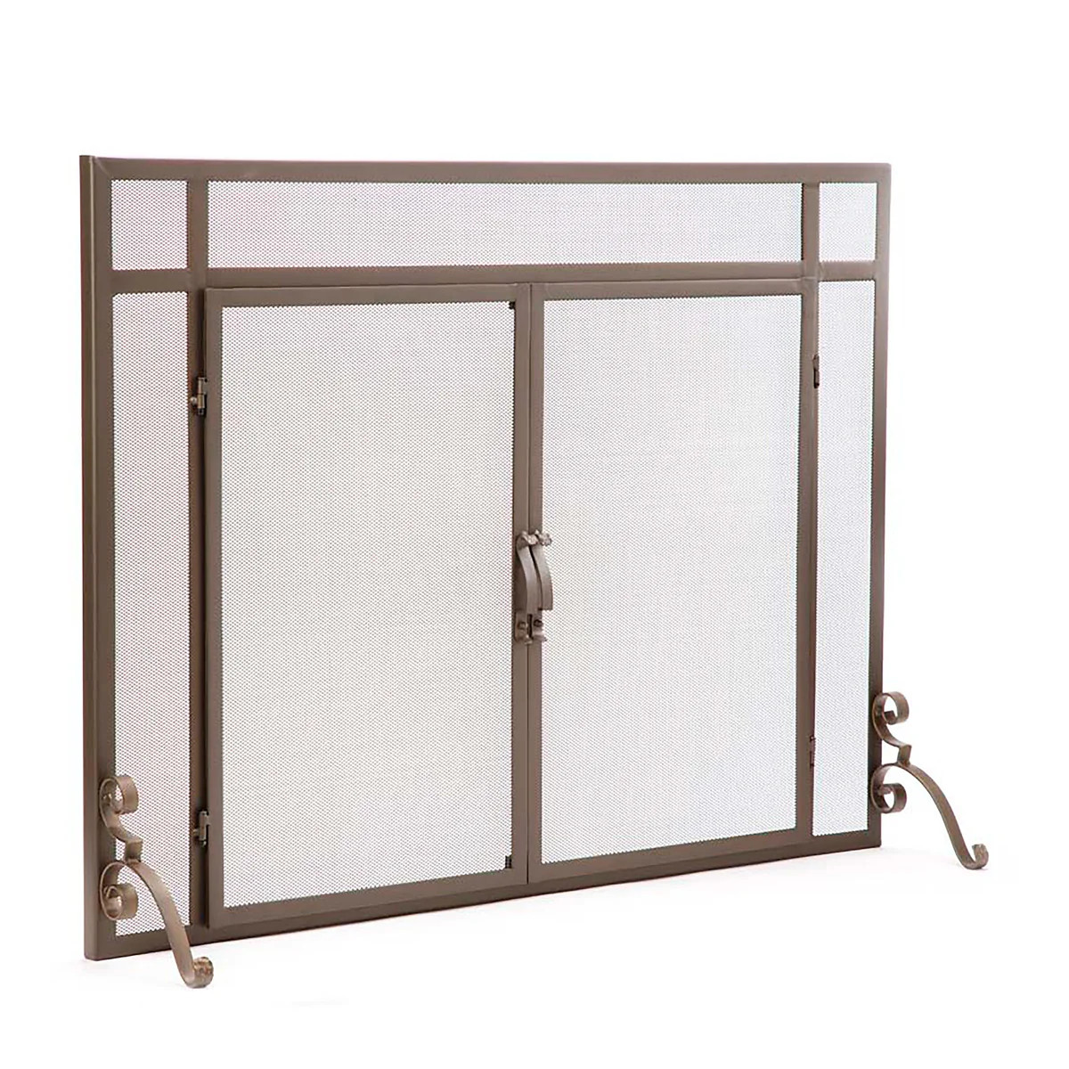 Steel Flat Guard Screen| Fireplace Screens | Plow & Hearth | Plow & Hearth