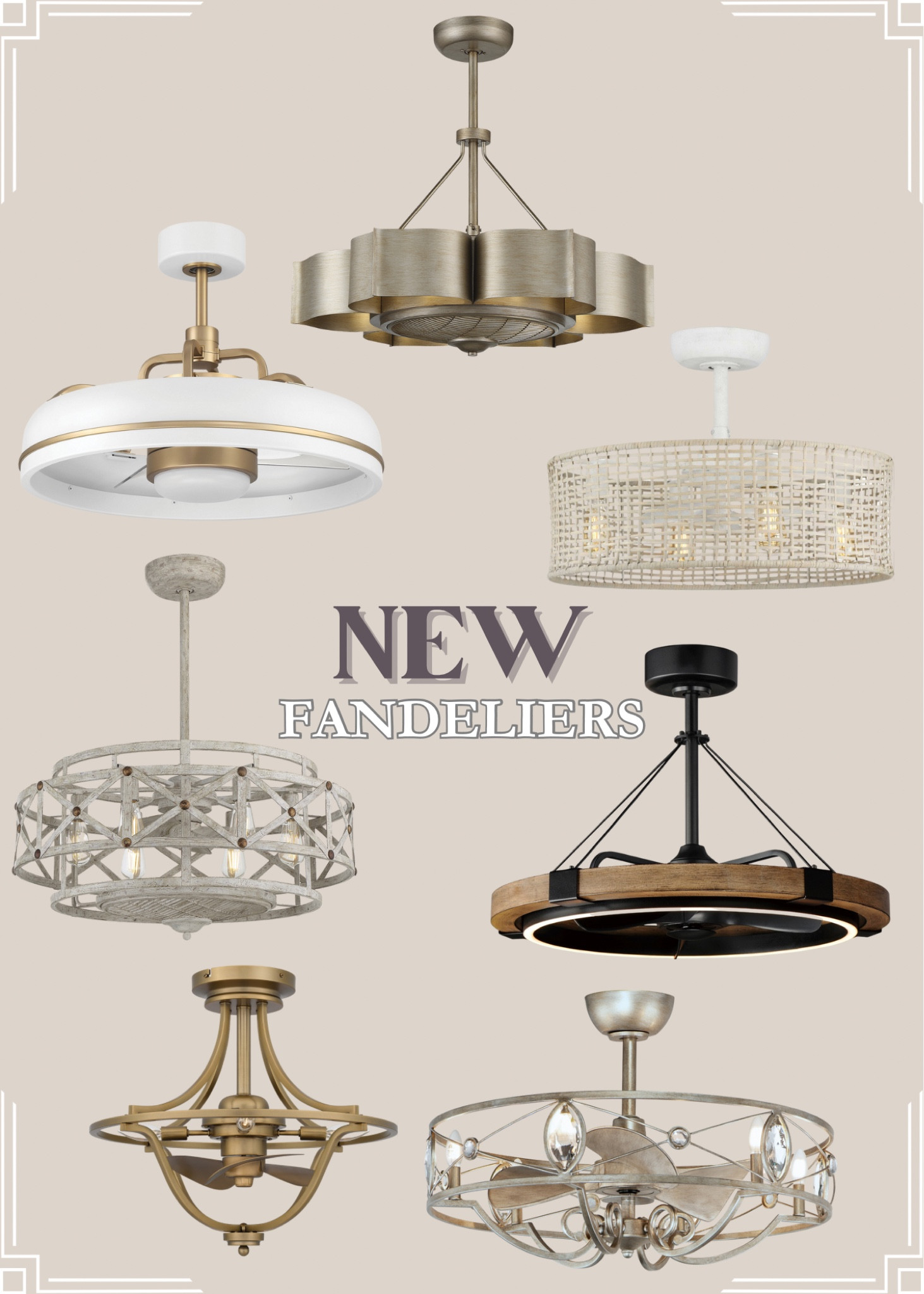 Fandeliers are the new up and coming trend for new builds!
Fandelier = a Fan + a Chandelier

Fandelier, lighting, fan, chandelier

#LTKhome #LTKfamily