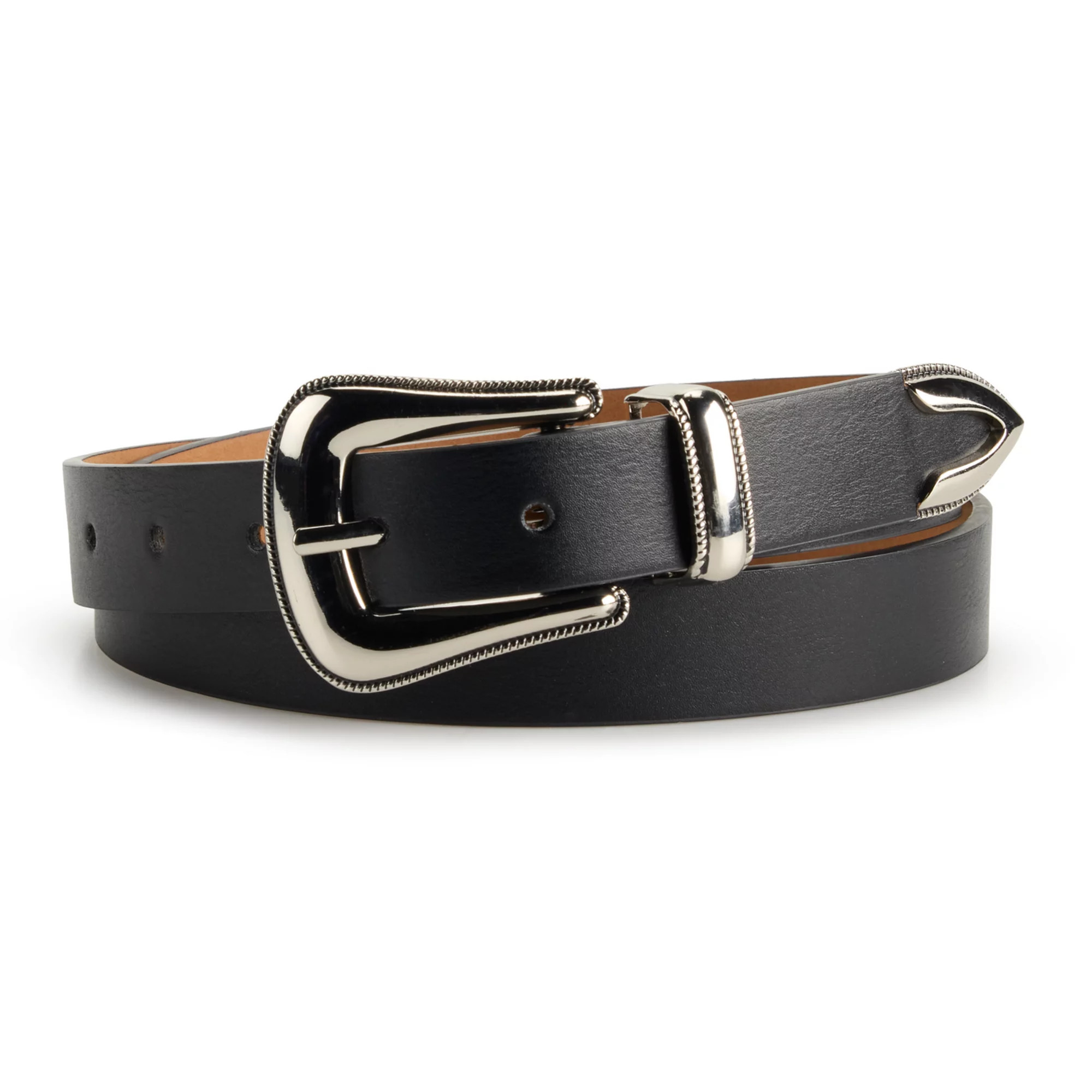 Women's Sonoma Goods For Life® Black Western Buckle Belt | Kohl's