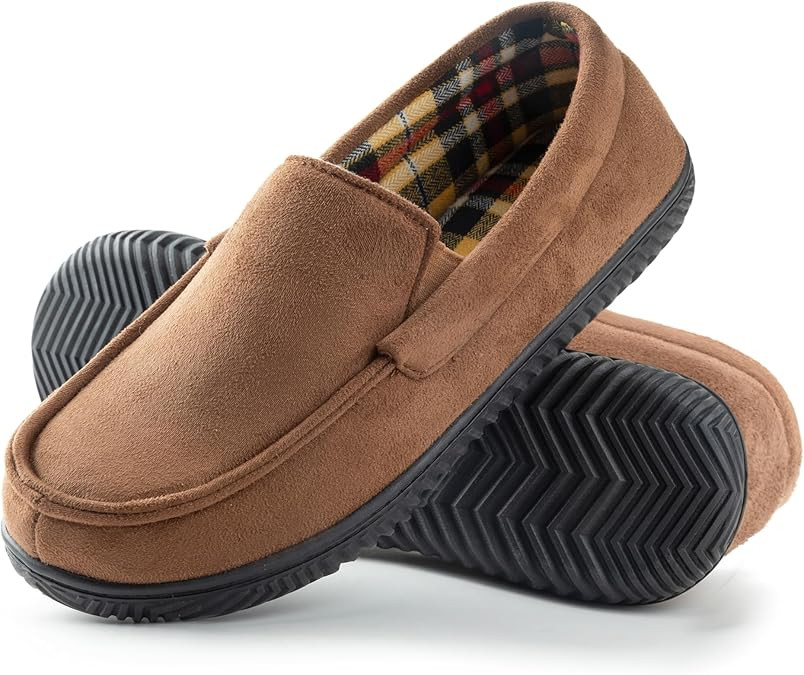 RockDove Men's Alexander Flannel Lined Loafer Slipper | Amazon (US)