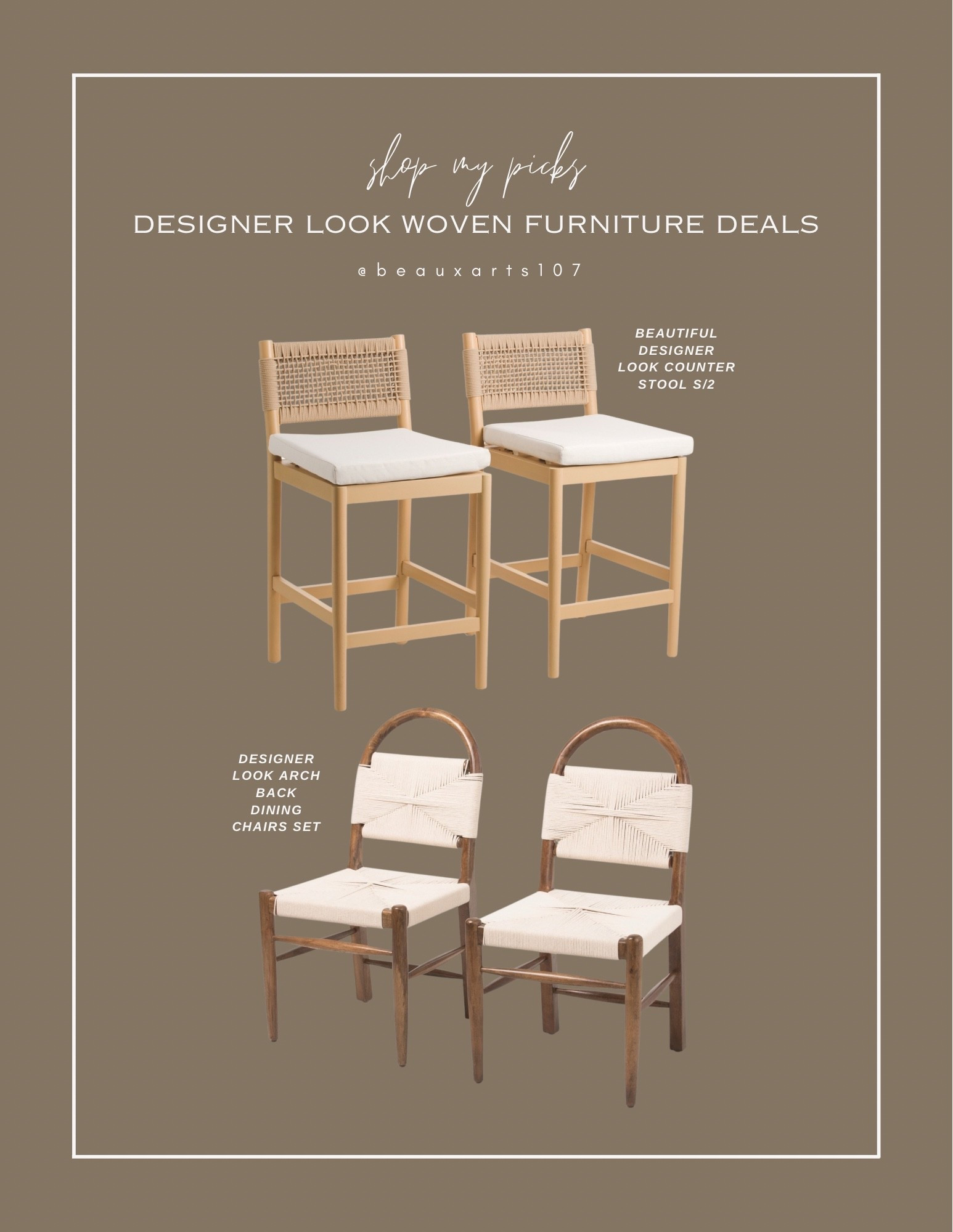 Save on these beautiful designer look for less furniture deal for your kitchen/dining 

#LTKHome #LTKSaleAlert