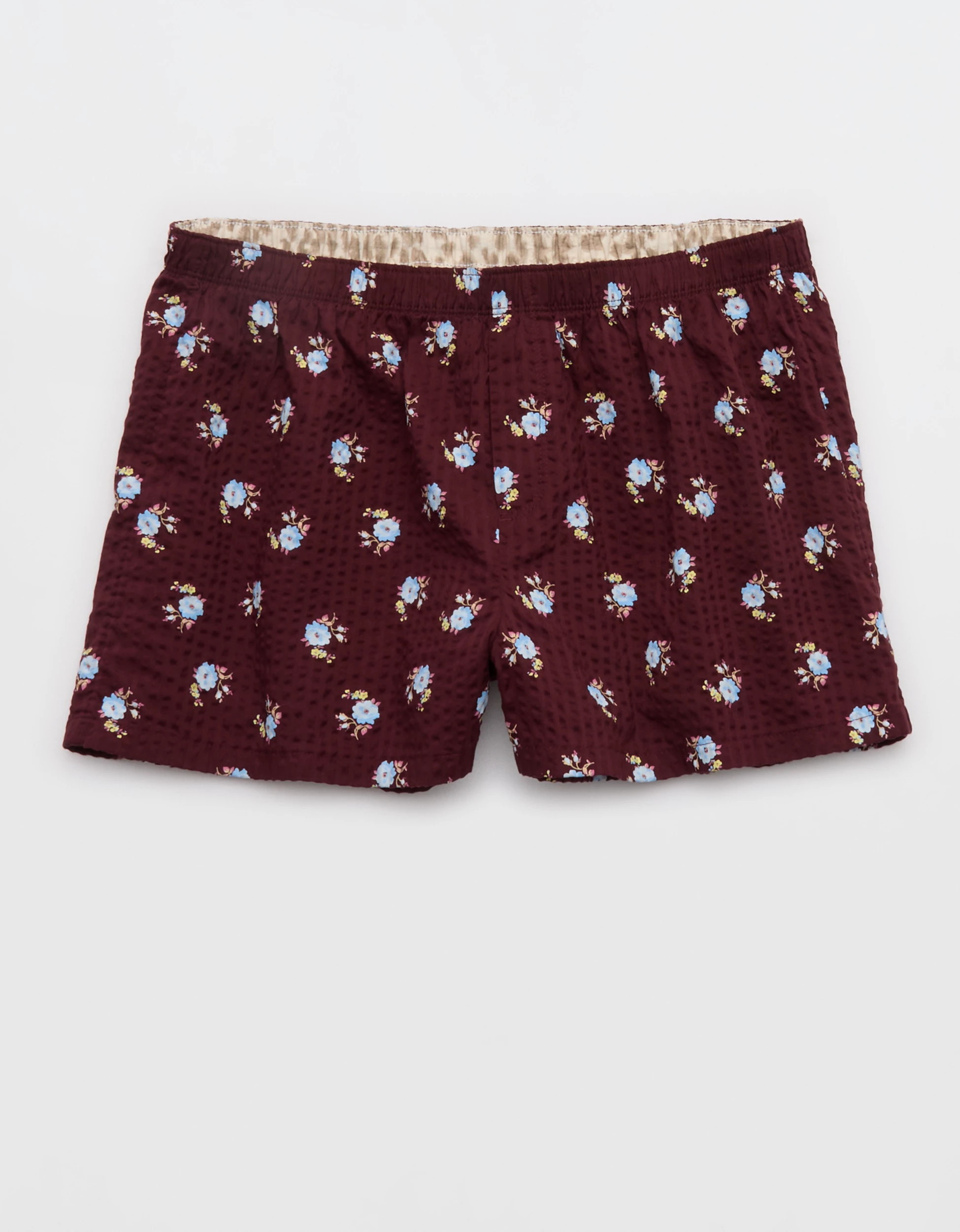 OVERSLEPT by Aerie Around Town Seersucker Boxer | Aerie